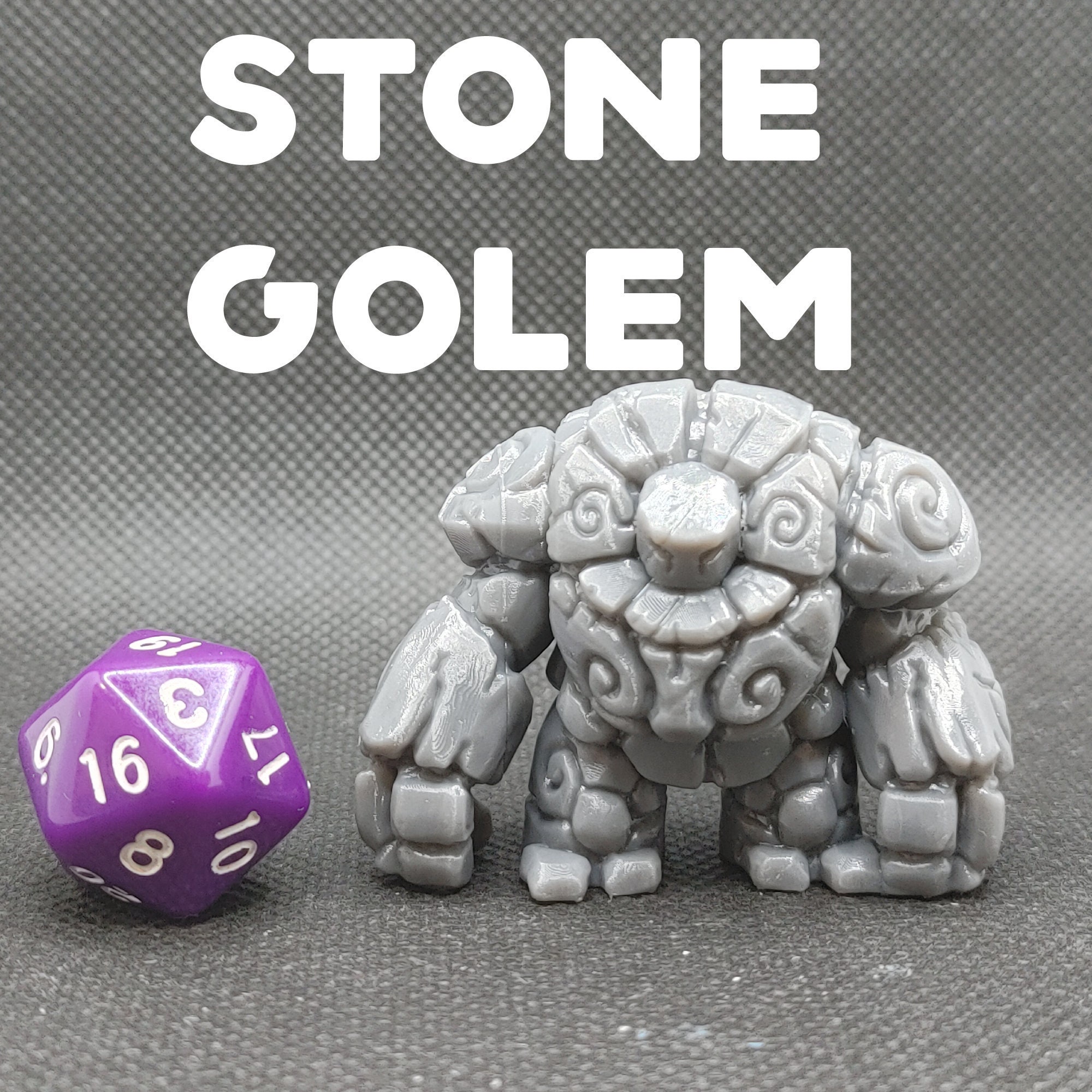Stone Golem - Printed Obsession - Construct - D&D Dungeons and