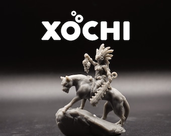 Xochi - Aztec Panther Rainforest Defender - Godly Avatars 2 - Printed Obsession - D&D Dungeons and Dragons / Pathfinder Tabletop Miniature