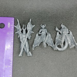 Incubus Set / Incubi Printed Obsession Lesser Demons D&D Dungeons and Dragons / Pathfinder Tabletop Miniature Monsters image 8