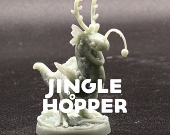 Jingle Hopper - Cute Christmas Holidays themed Lizard - Dragon Trapper's Lodge - D&D Dungeons and Dragons / Pathfinder Tabletop Miniature