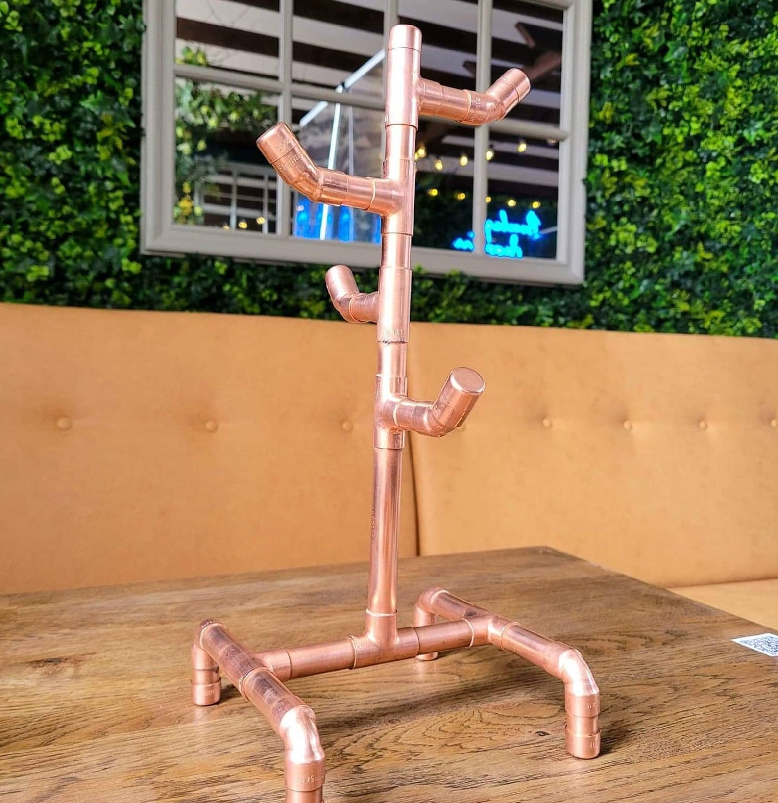 Copper Mug Tree Stand Industrial Style Kitchenware Kitchen Etsy