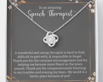 Speech Therapist Gift, Speech Language Pathologist Gift, Sign Language Gift Necklace