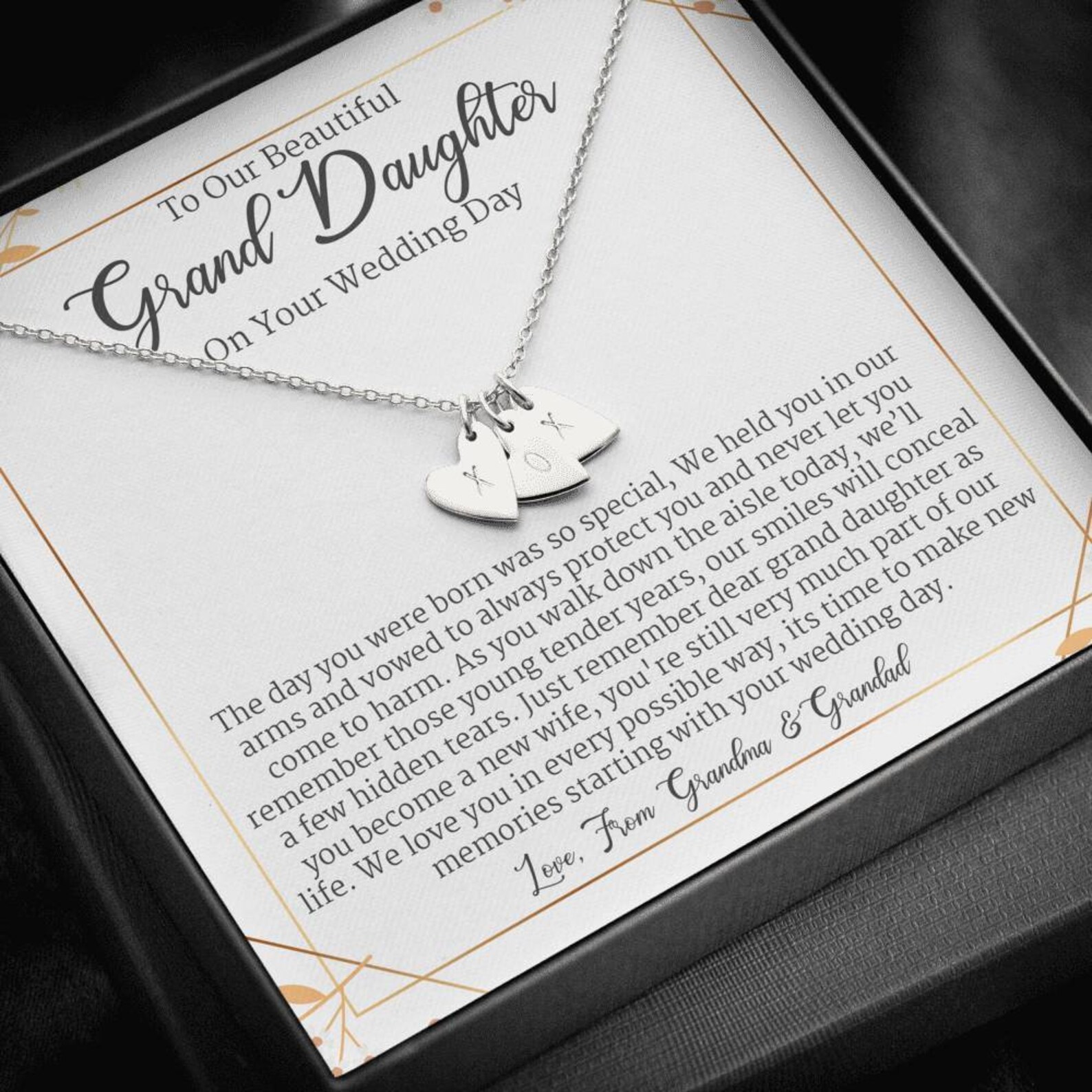 Grandparent Wedding Gift to Bride From Grandma and Grandad Etsy