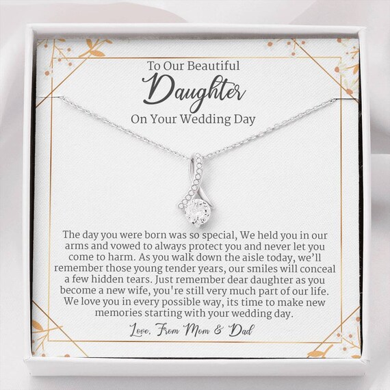 Wedding Gift to Daughter Bride From Mom/Dad Gift For Daughter Etsy