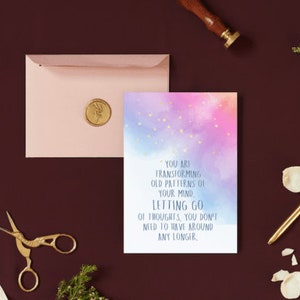 Positive Affirmationskarten | Universelle Botschaftskarten | Briefkasten Geschenk | Support Karten