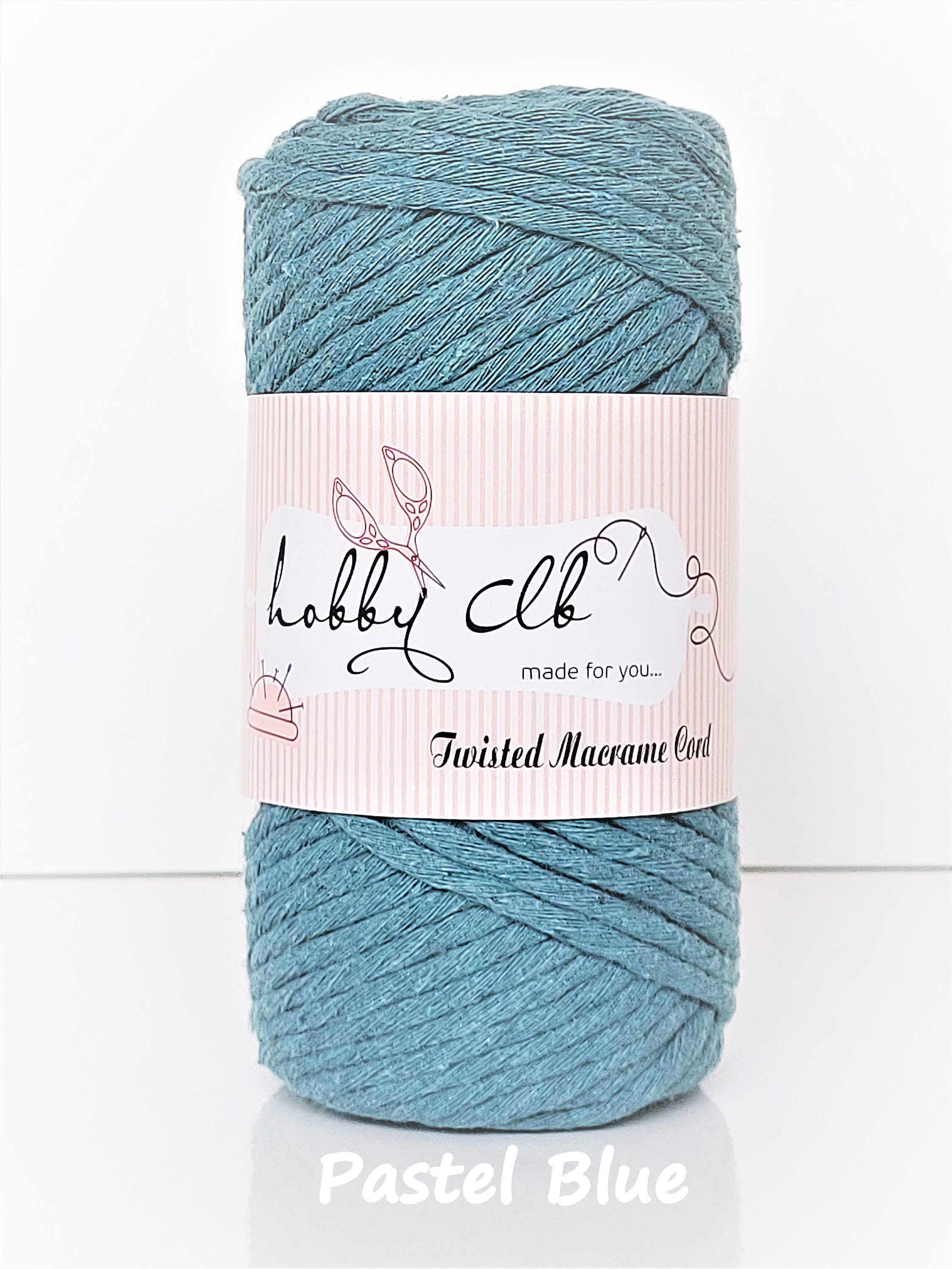 Macrame Cotton Cord, Single Twisted 213 Ft Macrame Cord, 100