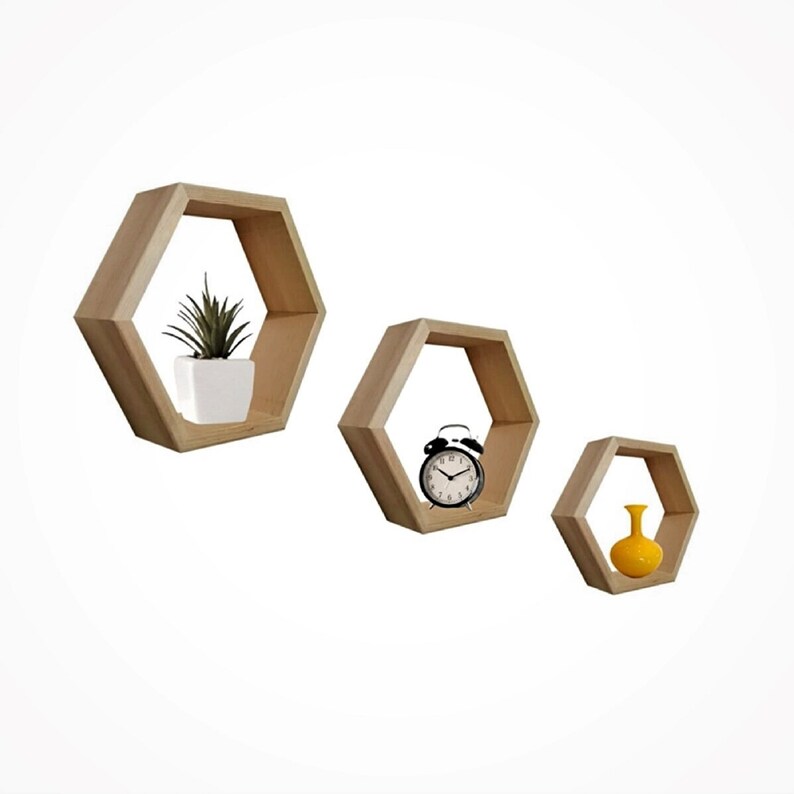 Étagères De Rangement Flottantes: Étagères Murales En Bois Et En Métal Géométrique, Décoration Suspendue De Style Vintage Pour Le Salon Et La Chambre Du 24,53 € | DHgate