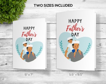 Glücklicher Vatertag Grußkarte, druckbare glücklicher Vatertag Grußkarte, moslemischer Vater Geschenkidee, Karte für Vater, Geschenk für moslemischen Vater