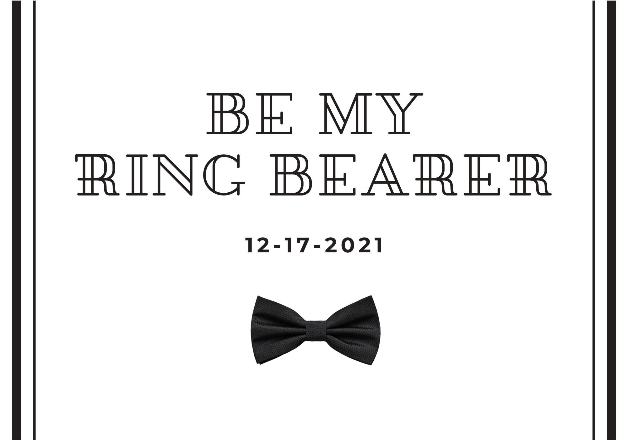 Custom Printable Ring Bearer Invitation, Downloadable Be My Ring Bearer Invitation, Ring Bearer ...