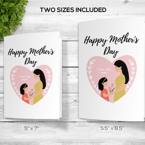 Happy Mother&#39;s Day Greeting Card, Printable Happy Mother&#39;s Day Greeting Card, Asian Mom Gift Idea, Card for Mother, Gift for Asian Mom