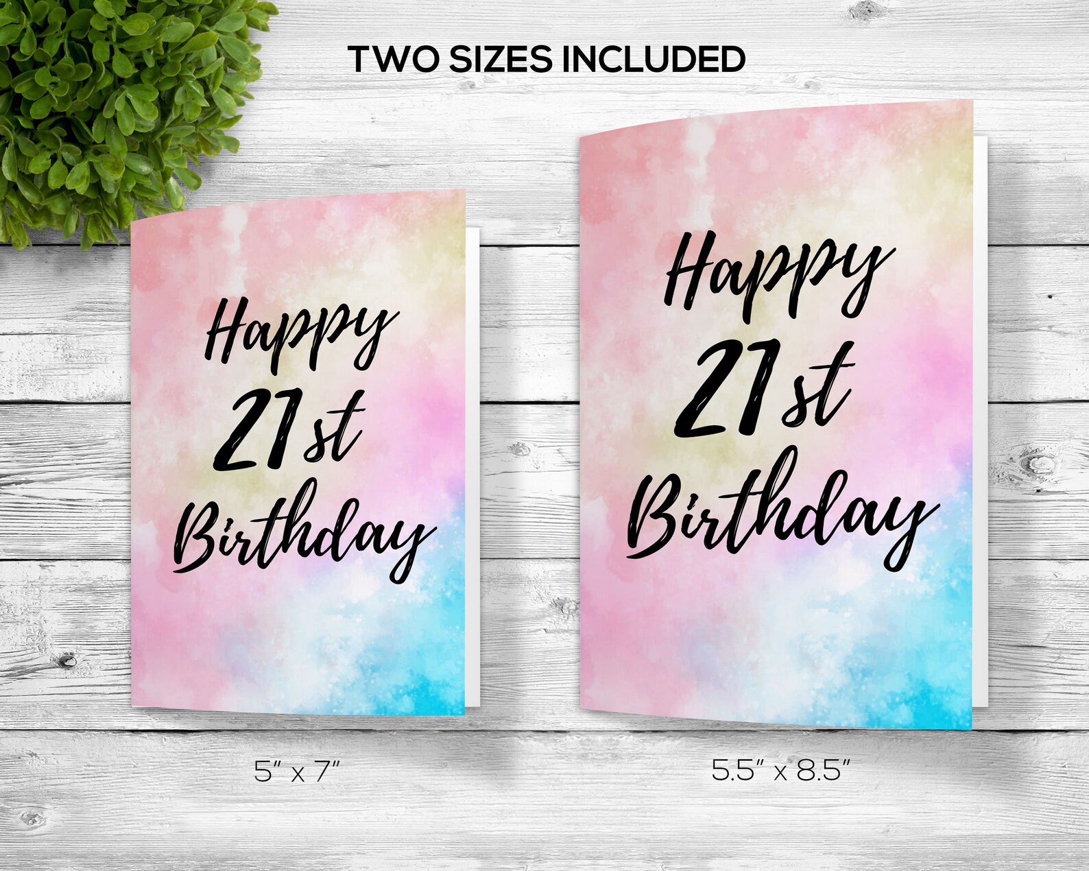 Custom Printable 21st Birthday Greeting Downloadable 21st | Etsy