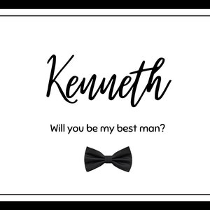 Custom Printable Best Man Invitation, Downloadable Be My Best Man ...