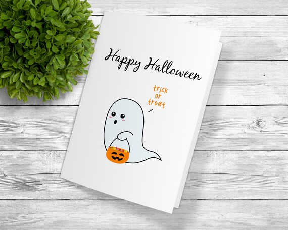 Hey Pumpkin! Autumnal Halloween Themed Pumpkin Greetings Card - The Most Curious Kat