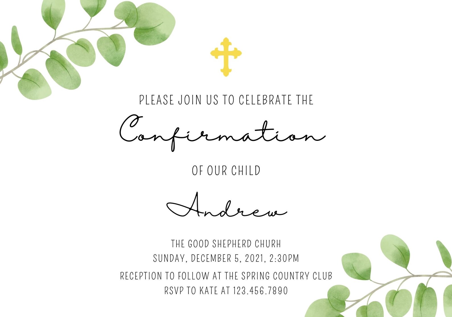 Custom Printable Confirmation Invitation, Downloadable Confirmation ...