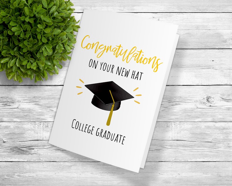 Custom Printable College Graduation Greeting, Downloadable College ...