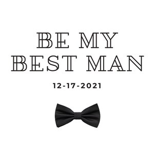 Custom Printable Best Man Invitation, Downloadable Be My Best Man ...