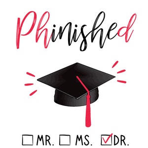 Custom Printable Phd Graduation Greeting, Downloadable Phd Graduation ...