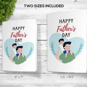 Happy Father&#39;s Day Greeting Card, Printable Happy Father&#39;s Day Greeting Card, Downloadable Happy Father&#39;s Day Greeting Card, Card for Father