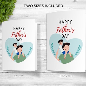 Happy Father&#39;s Day Greeting Card, Printable Happy Father&#39;s Day Greeting Card, Asian Dad Gift Idea, Card for Father, Gift for Asian Dad