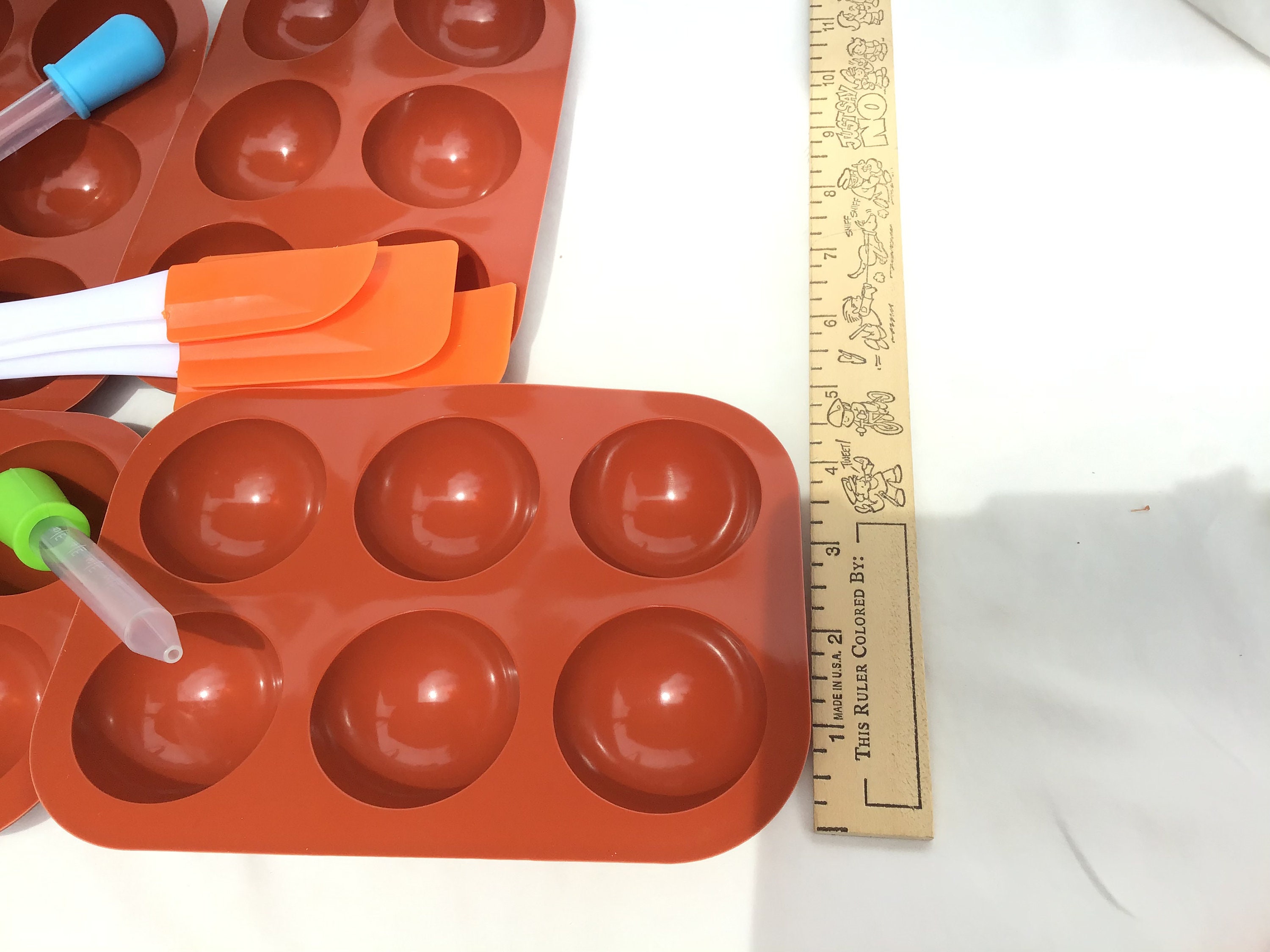 4 Silicone Trays With 6 2 Inch Semi Circles Each a Set of 3 Etsy