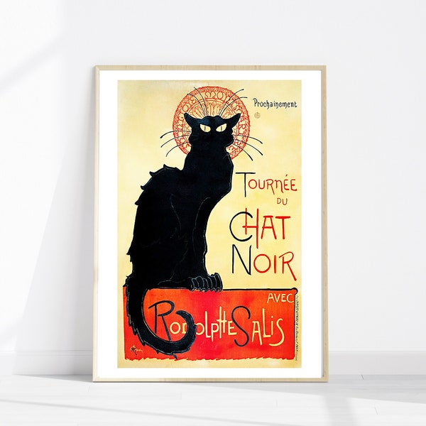 Tournee du Chat Noir Fine Art Print, Vintage Cabaret Art, Antique French Art, Cabaret Advertisement, Art Nouveau Wall Art, Gallery
