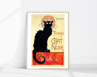 Tournee du Chat Noir Fine Art Print, Vintage Cabaret Art, Antique French Art, Cabaret Advertisement, Art Nouveau Wall Art, Gallery