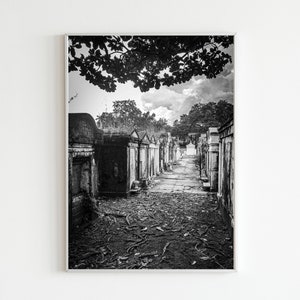 Lafayette Cemetery #1, New Orleans Cemetery Print, NOLA Cemeteries, New Orleans Photography, Black & White Photo Prints, Gallery Wall Art