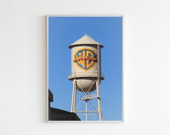 Warner Brothers Water Tank Photo, WB Studios, Hollywood Decor, Los Angeles Photography, Animaniacs, Hollywood Art, Burbank, Gallery Wall