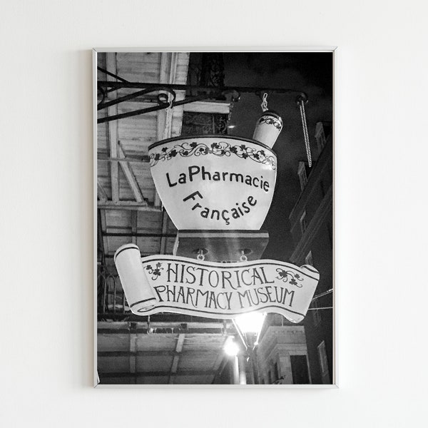 La Pharmacie Francaise Museum, New Orleans, Pharmacy Museum, Black & White Photography, Apothecary, Vintage Pharmacy, Oddities