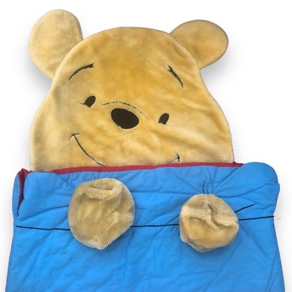 Vintage Disney Winnie the Pooh Childrens Sleeping Bag Head Pillow Hunny RARE Etsy