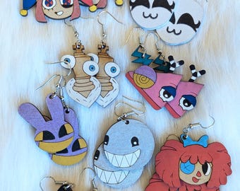 Incroyables boucles d'oreilles Digital Circus : lot de personnages