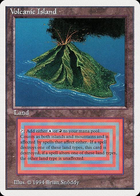 Magic the Gathering Proxy Card: Volcanic Island - Etsy