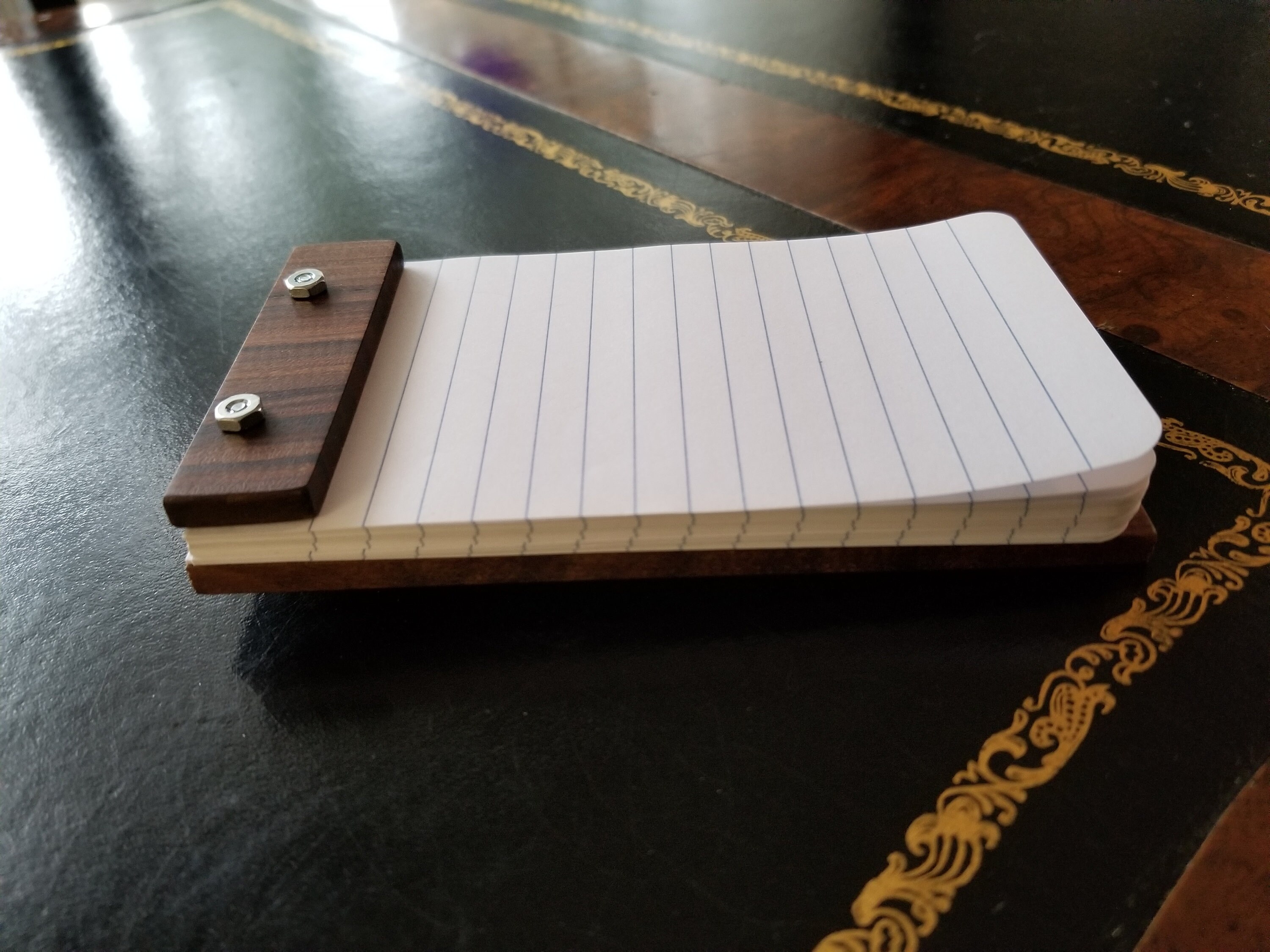 Wooden Note Pad 3x5 Exotic Wood Etsy