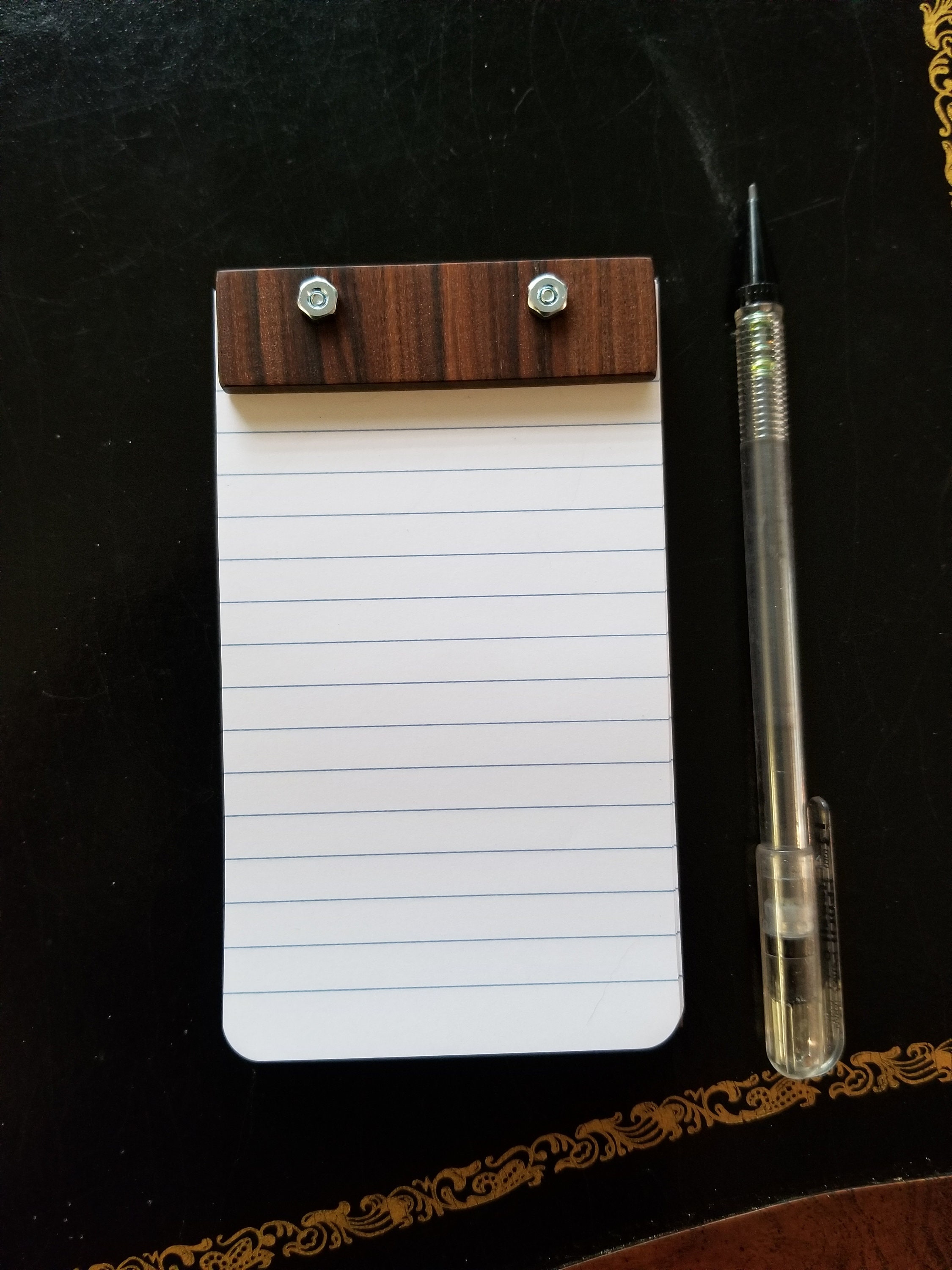 Wooden Note Pad 3x5 Exotic Wood Etsy