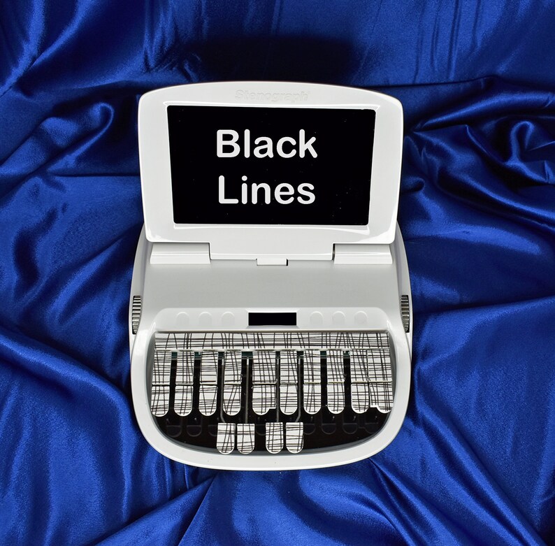 Faux Leather Black Lines Steno Keypads Etsy