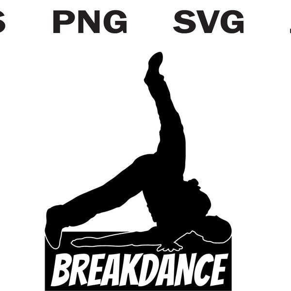 Breakdance SVG, Breakdance Clipart, Clipart For Dancer, Dancing SVG, Clipart For Dancing, Dancing Crafts, T Shirt Designs