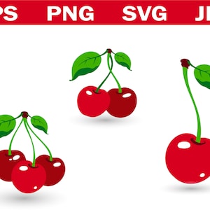 Bright Cherry SVG, Cherry Svg Print, Bright Cherry, Fruit Svg, Cute Cherry Print, Svg Cherry, Print SVG, SVG, Png, Svg Download