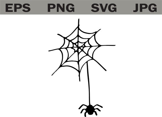 Spider Silhouette Spider Cute Halloween Halloween Clipart - Etsy