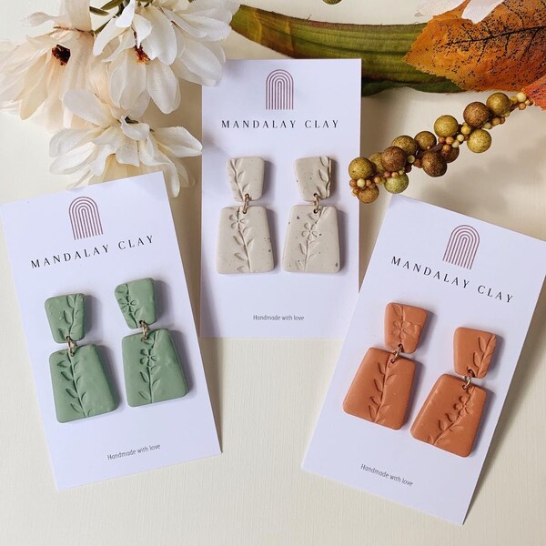 Polymer Clay Minimalist Jewelry Etsy