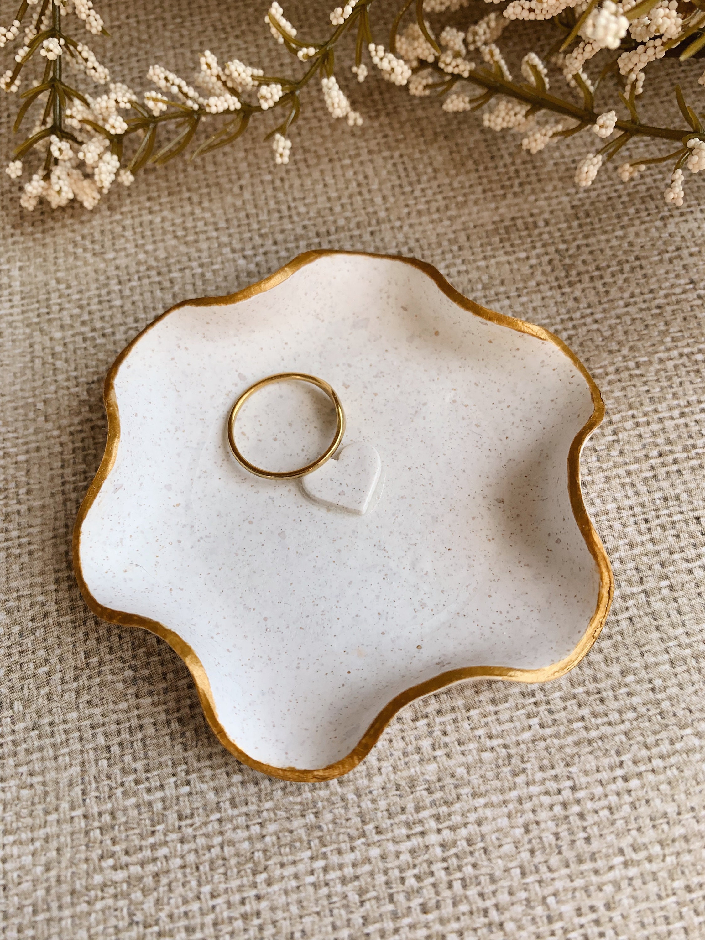Minimalist Jewelry Dish Handmade Polymer Clay Trinket Tray Etsy