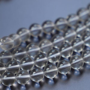 Strang AA Bergkristall 6mm kristallklar #n258Edelstein Perlen Kette Armband