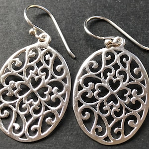 Noble Sterling silver earrings 925 real silver earrings ornament design #s102