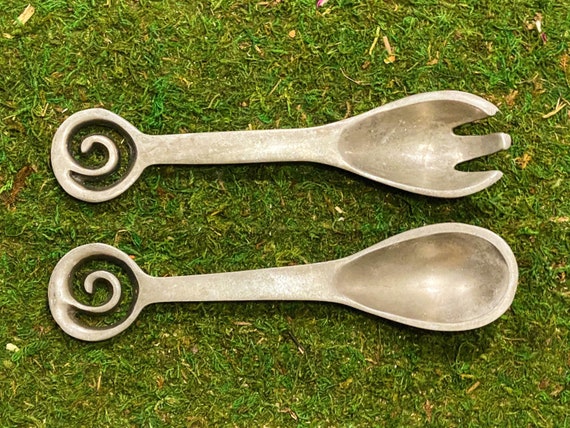 Vintage Pewter Serving Utensils | Etsy