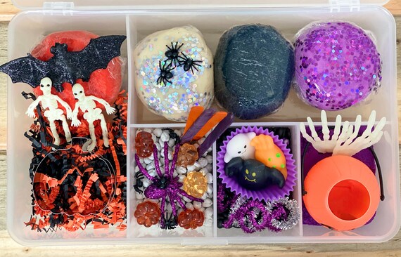 NEW Halloween Play Dough Kit play dough bin sensory play