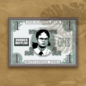 Schrute Bucks A Motivational Tool The Office Us Dunder Mifflin Michael Scott Digital Download image 3