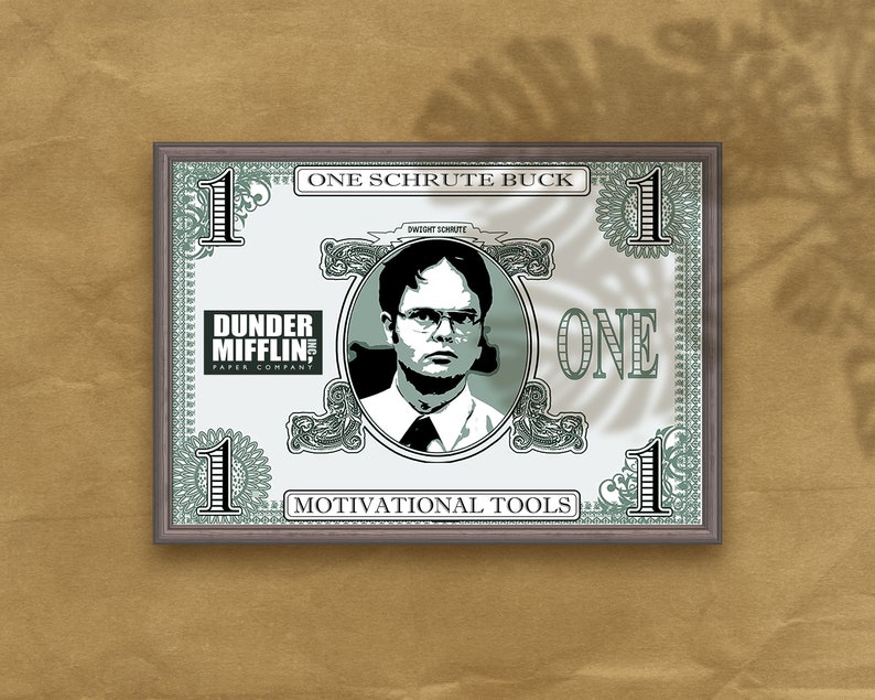 Schrute Bucks A Motivational Tool The Office Us Dunder Mifflin Michael Scott Digital Download image 3