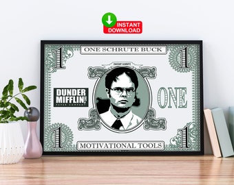 Schrute Bucks "A Motivational Tool" - The Office Us Dunder Mifflin | Michael Scott | Digital Download