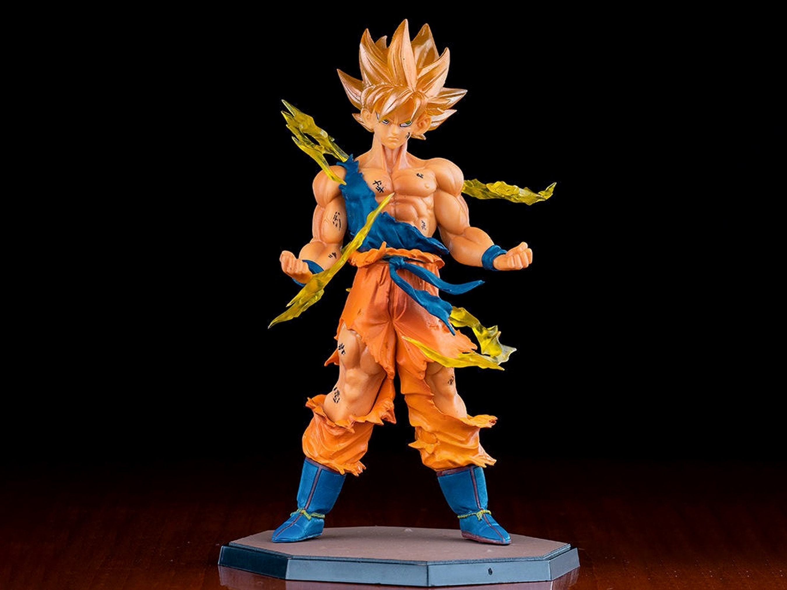 38cm Dragon Ball Z Action Figures Ls Son Goku Anime Collection Pvc Model  Statue Doll Toys For Children Large Figurines Gift