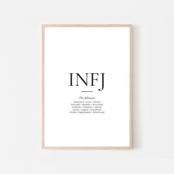Infj Mbti Infj Quotes Etsy Uk