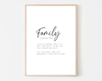Quotes About Life, Family Wall Quote